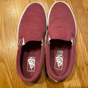 Women's Vans Off the Wall size 9.5 mauve/pink